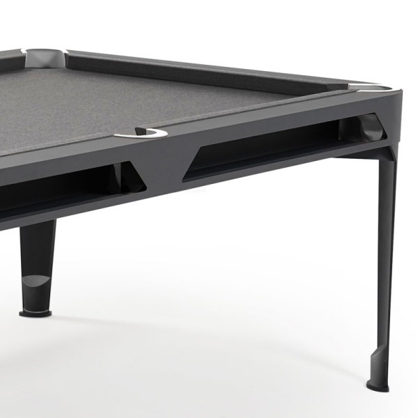 Biljard Hyphen črne barve z light grey podlogo