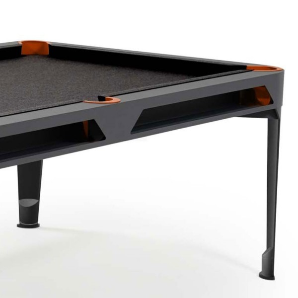 Biljard Hyphen črne barve z dark grey podlogo