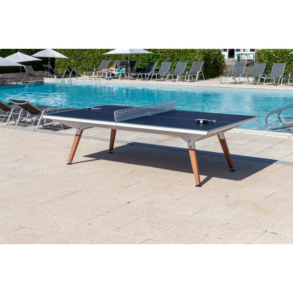 Namizno teniška zunanja miza Cornilleau Play-style White s črtami - dobava 4 tedne