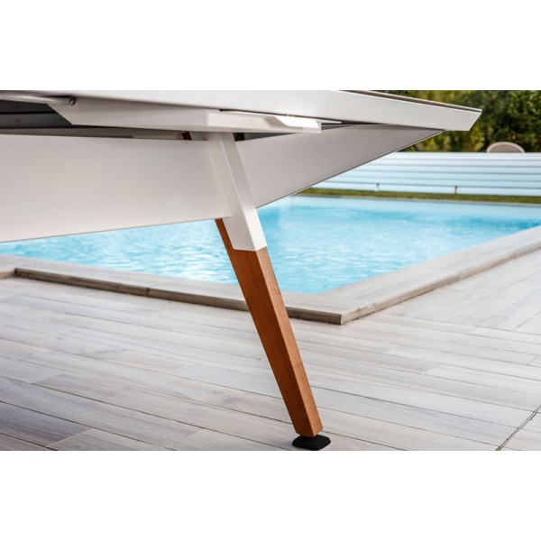 Namizno teniška zunanja miza Cornilleau Play-style White s črtami - dobava 4 tedne