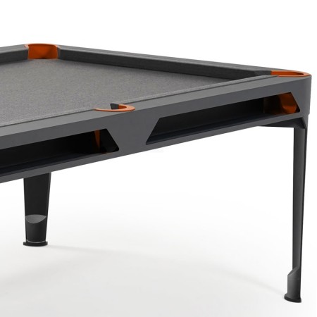 Biljard Hyphen črne barve z light grey podlogo