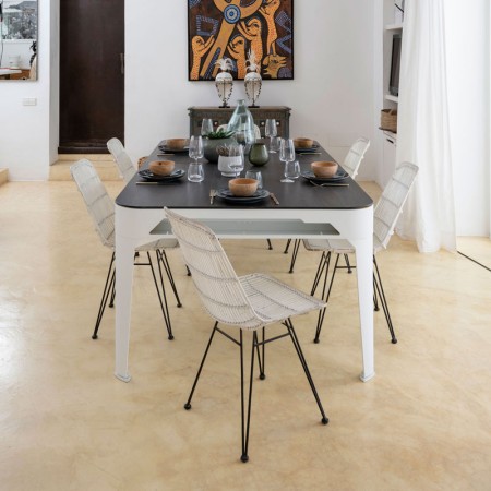 Biljard Hyphen bele barve z light grey podlogo