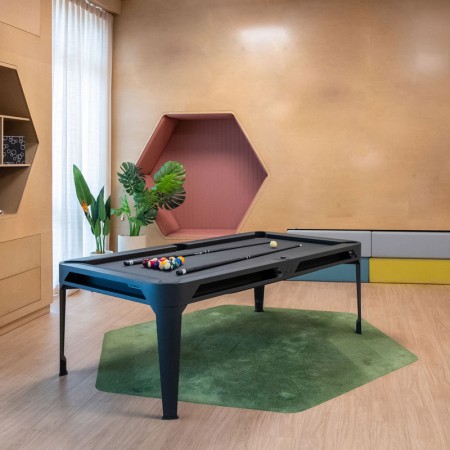 Biljard Hyphen črne barve z dark grey podlogo