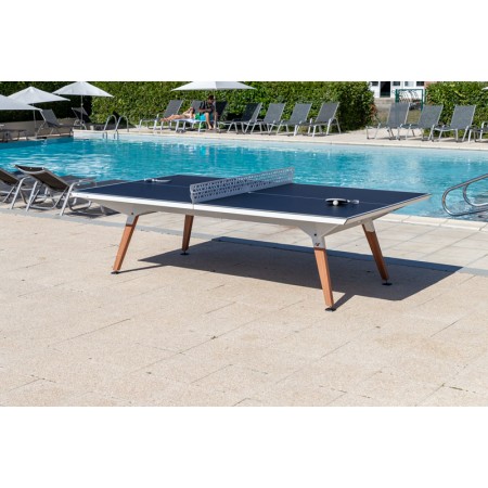 Namizno teniška zunanja miza Cornilleau Play-style White s črtami - dobava 4 tedne