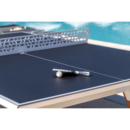 Namizno teniška zunanja miza Cornilleau Play-style White s črtami - dobava 4 tedne