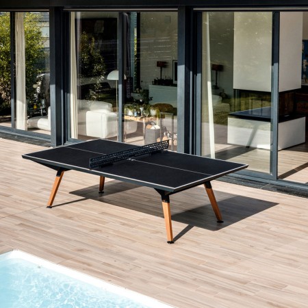 Namizno teniška zunanja miza Cornilleau Play-style Black s črtami - dobava 4 tedne