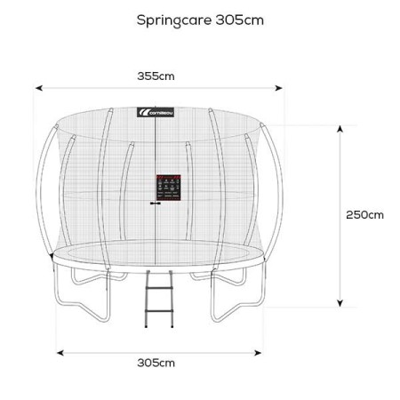 Cornilleau trampolin Springcare 305