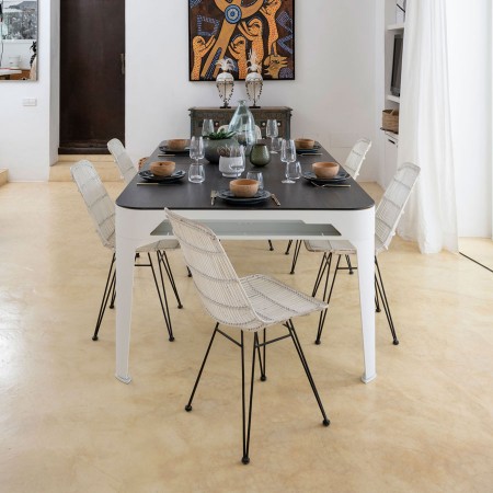 Biljard Hyphen bele barve z dark grey podlogo